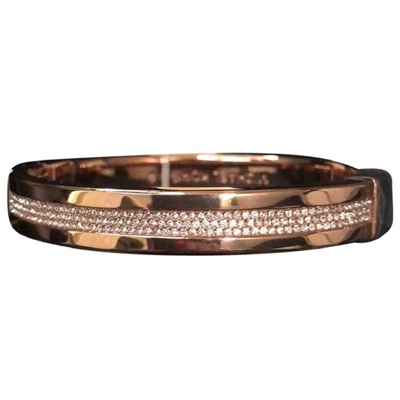 NWT Micheal Kors Rose Gold & Rhinestones Bracelet - Picture 3 of 6